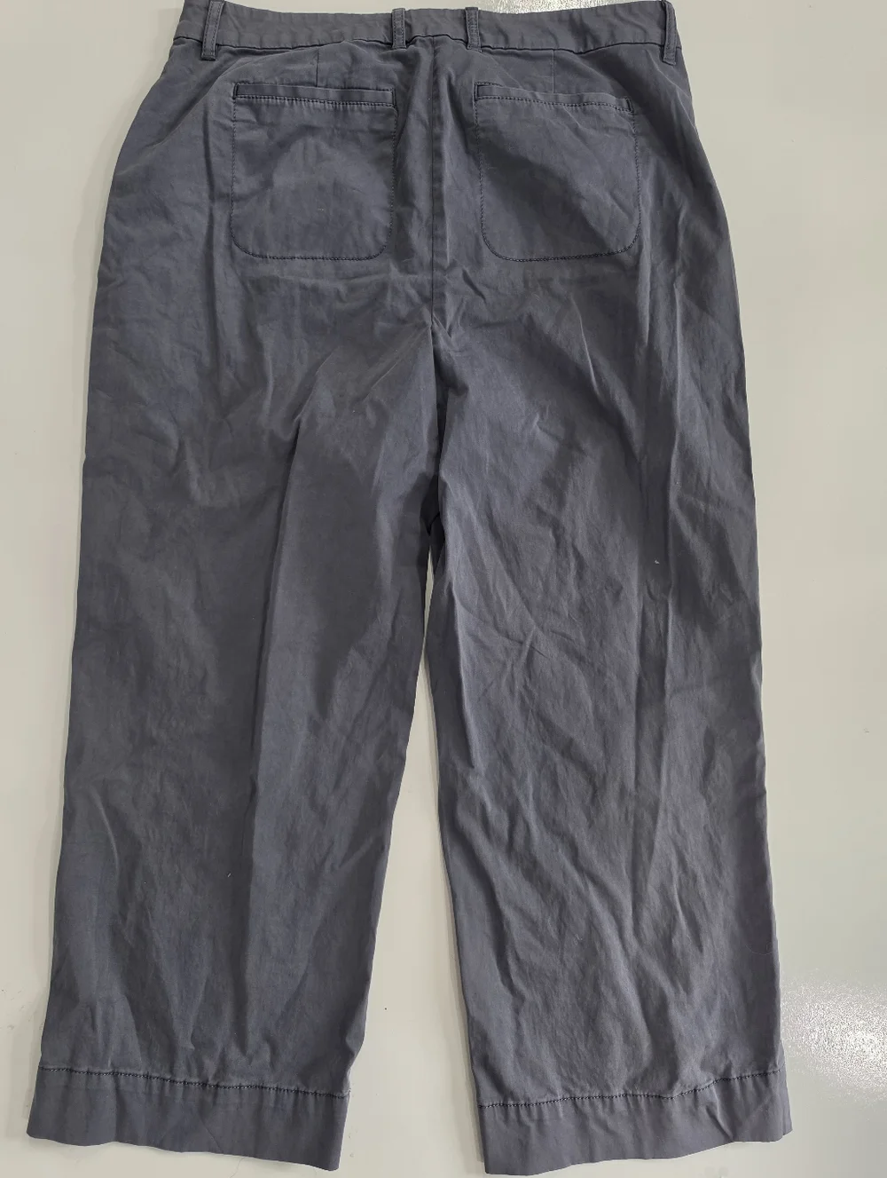 Elizabeth and James Slate Gray Wide-Leg Pants Size 12